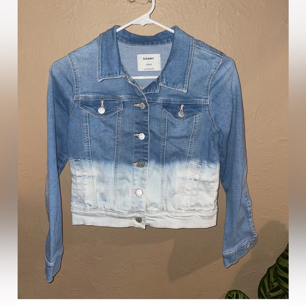 Girls Jean jacket, old navy button down jacket. Size 10-12